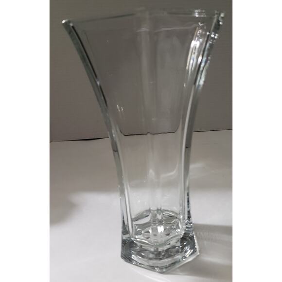 Vintage Hoosier Glass Hexagon 9 inch Tulip Vase - Picture 1 of 7